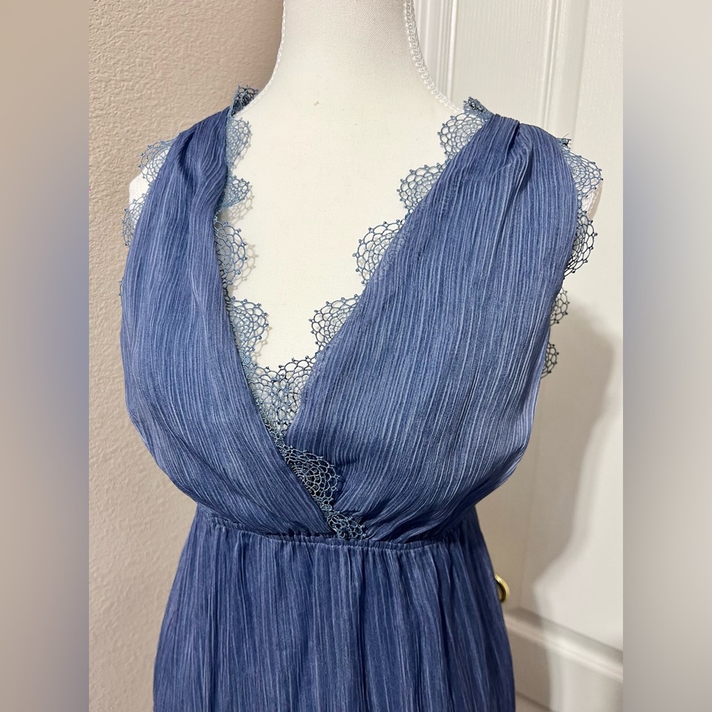 Chelsea & Violet, Maxi Dress, Blue, Sheer, Small